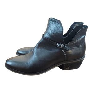 Sam Edelman Palmer black leather ankle booties sz 7